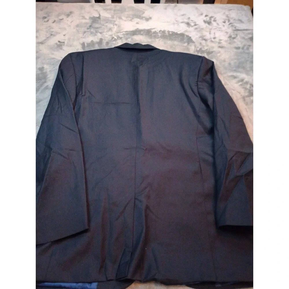 MTailor Custom Suit Mens Navy Blue 2pc Blazer Pants See Measurements Wool Career
